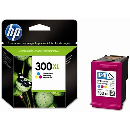 HP N°300 - Cartouche d'encre CC644EE - Cyan, Magenta, Jaune - XL