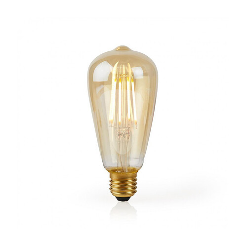 NEDIS Ampoule à Filament LED Intelligente Wi-Fi - E27 - ST64 - 5 W - 500 lm