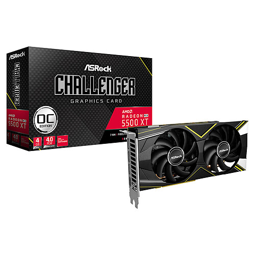 ASRock Radeon RX 5500 XT - Challenger D - 4 Go OC