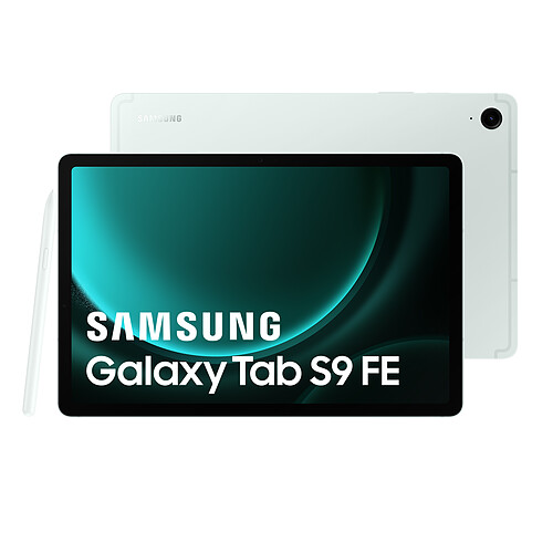 Samsung Galaxy Tab S9 FE - 6/128Go - WiFi - Light Green - S Pen inclus · Reconditionné