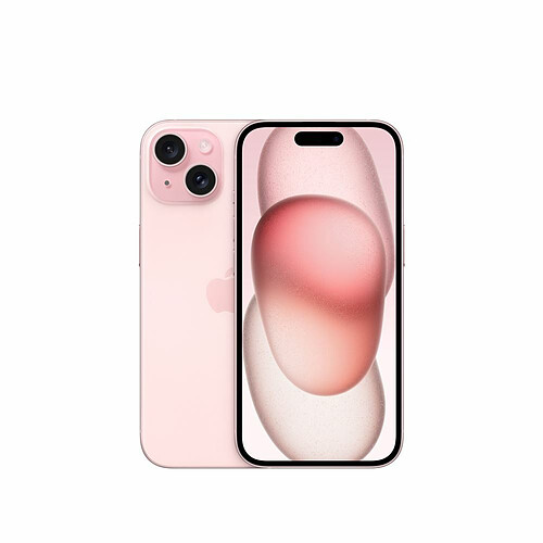 Apple iPhone 15 - 5G - 6/128 Go - Rose · Reconditionné