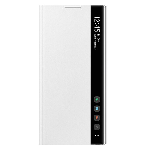 Samsung Clear View Cover Galaxy Note10 - Blanc