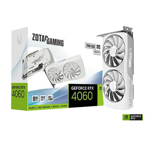 ZOTAC Gaming GeForce RTX 4060 8Go Twin Edge OC (White)