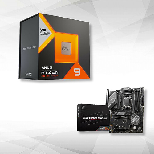 AMD Ryzen 9 7900X3D (4.4 GHz / 5.6 GHz) + B650 GAMING PLUS WIFI