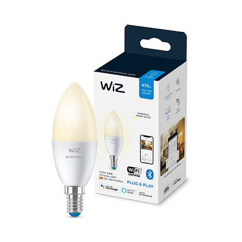 WiZ Ampoule connectée E14 - Blanc chaud variable