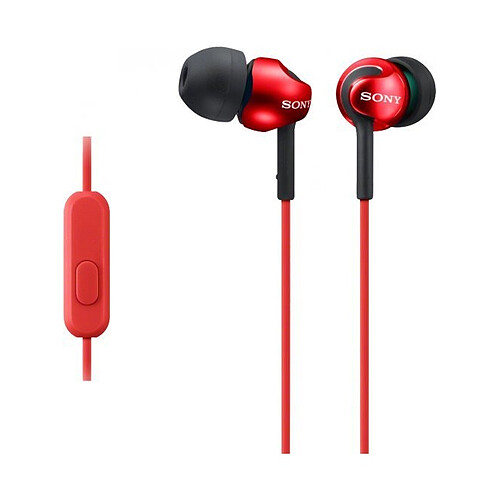 SONY - Ecouteurs intra-auriculaire MDR EX110LP - Rouge