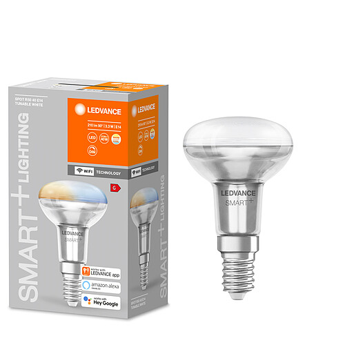 Ledvance Ampoule connectée Smart+ WIFI SPOT R50 40W E14 - Variation de blancs