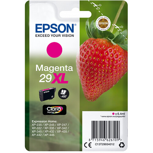 Epson Cartouche d'encre Fraise Claria Home 29 XL - Magenta