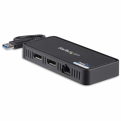 StarTech.com Station d'accueil USB 3.0 double affichage DisplayPort 4K 60Hz pour PC portable