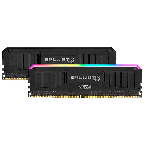 Ballistix Max - 2 x 8 Go - DDR4 4000 MHz - RGB - Noir