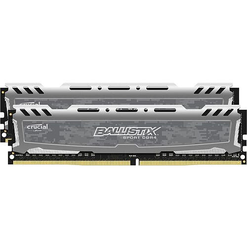 Ballistix Sport LT 16 Go (2 x 8 Go) - DDR4 - 2400 Mhz - CAS 16