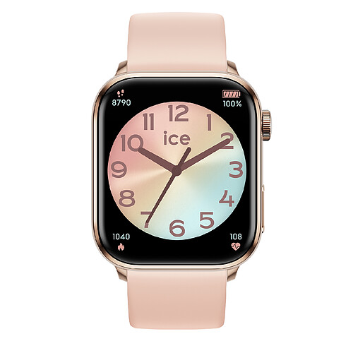 Ice Watch Montre connectée Mixte ICE smart 2.0 - Rose gold - Nude - 1.96 AMOLED