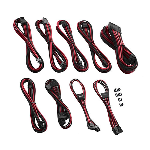 Cablemod PRO ModMesh C-Series AXi, HXi & RM Cable Kit - Noir / Rouge