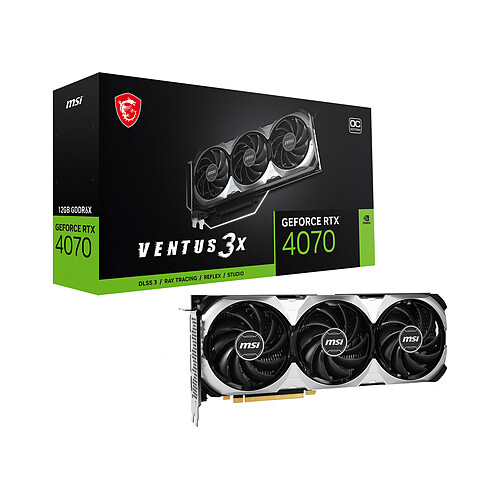 MSI GeForce RTX 4070 VENTUS 3X 12Go OC