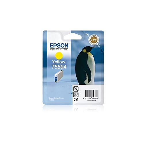 Epson C13T55944010 - Cartouche jaune  ''Pingouin'' - Encre QuickDry