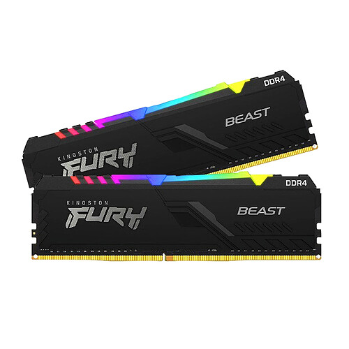 Kingston FURY Beast RGB 16 Go (2 x 8 Go) DDR4 3200 MHz CL16