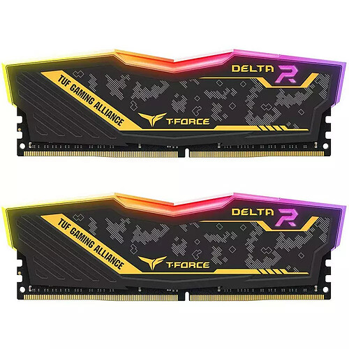 T-Force Delta TUF Alliance RGB - 32 Go (2 x 16 Go) 3200 MHz - CAS 16