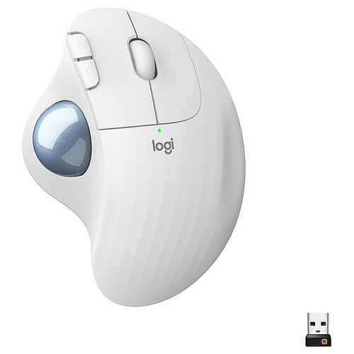 Logitech ERGO M575 Sans fil - Blanc