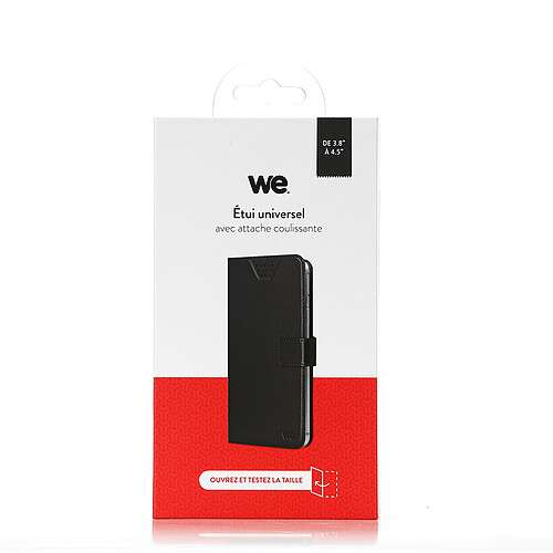 WE Etui de Protection Universel pour Portable de 3,8" à 4,5" - Housse Fine en Cuir avec Technologie Absorption des Chocs & Finition Premium  [Shock Absorbtion]