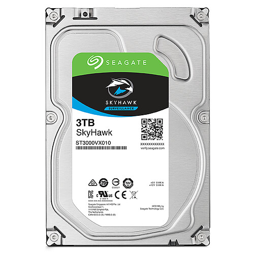 Seagate Technology SkyHawk 3 To 3.5'' SATA III (6 Gb/s) Cache 64 Mo