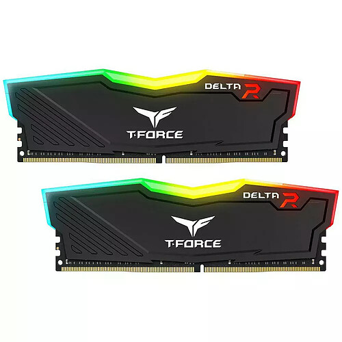 T-Force Delta RGB Noir - 16 Go (2 x 8 Go) 3000 MHz - CAS 16