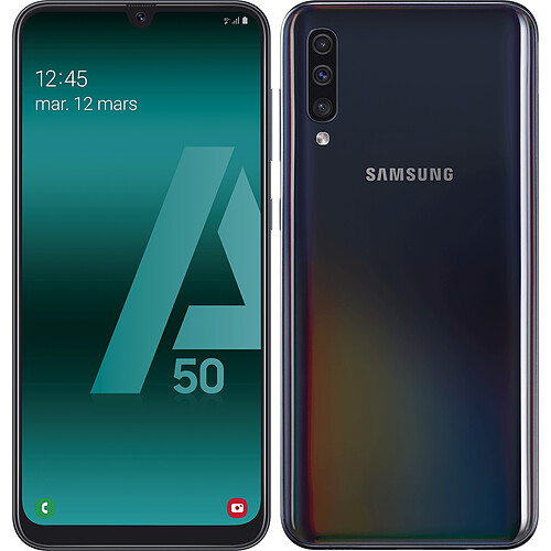 Samsung Galaxy A50 - 128 Go - Noir · Reconditionné