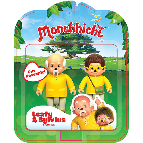 Monchhichi Pack de 2 figurines Feuillu et Sylvus - 81503