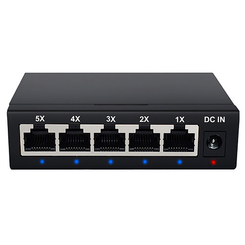 D2 Diffusion Switch Ethernet Gigabit 5 ports 10/100/1000 Mbps Boitier métal