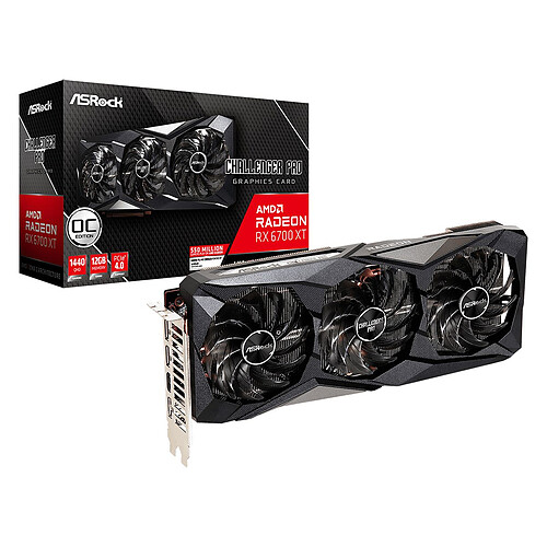 ASRock Radeon RX 6700 XT - Challenger Pro - 12 Go OC