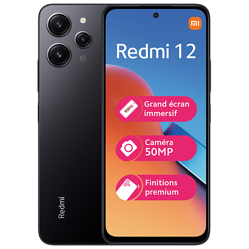 Xiaomi Redmi 12 - 4G - 4/256 Go - Noir