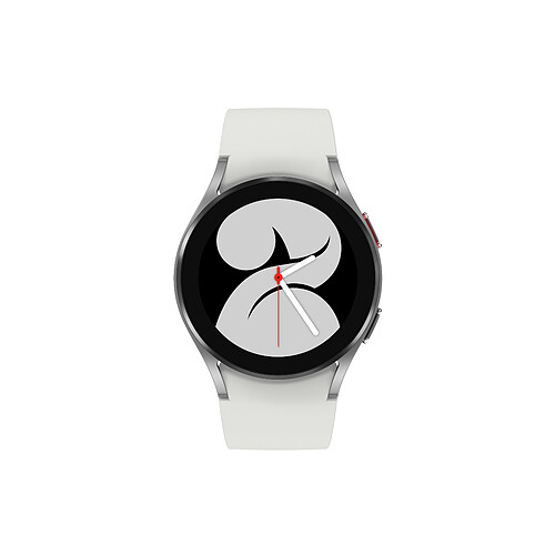 Montre connectée Mixte Samsung Galaxy Watch4SM-R860NZSAXEF - Bracelet Silicone Argenté