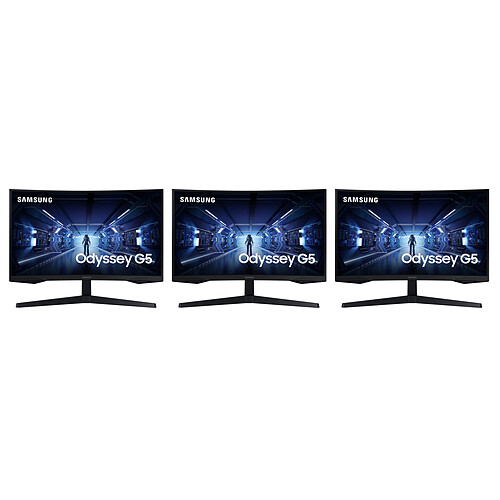 Samsung Lot de 3 écrans 27" LED Odyssey G5