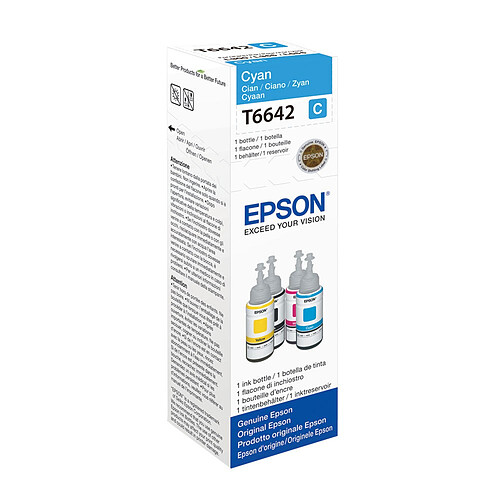 Epson T6642 Cyan - Bouteille d'encre EcoTank  70ml (WE)