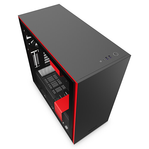 NZXT Boitier PC H710I Noir et Rouge - Control Pannel