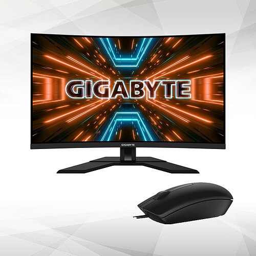 Gigabyte 31,5"  LED M32QC + MS116 - Noir