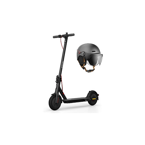 Xiaomi Mi Scoot 3 Lite Noir + CASR Helmet LED Glow - Taille L - Anthracite