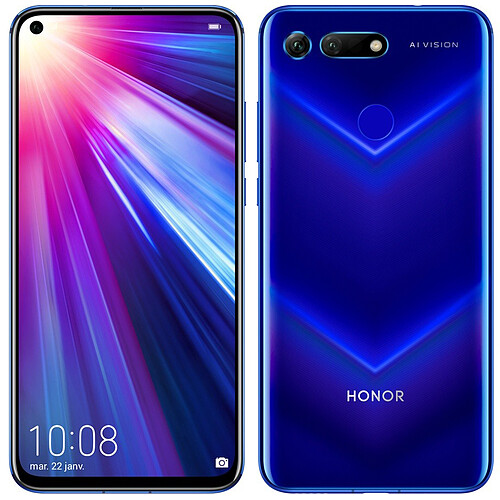 Honor View 20 - 128 Go - Bleu Saphir · Reconditionné