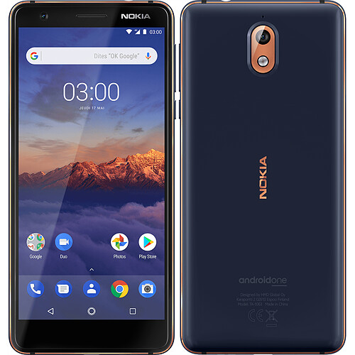 Nokia 3.1 - 16 Go - Bleu · Reconditionné