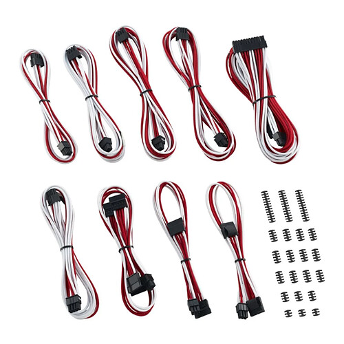 CableMod Classic ModMesh RT-Series Cable Kit ASUS ROG / Seasonic - Blanc / Rouge