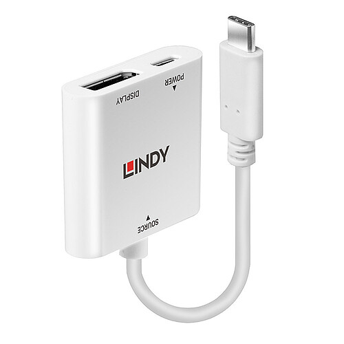Lindy Convertisseur USB Type C vers DisplayPort avec Power Delivery