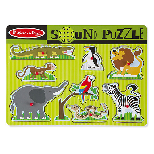 Melissa & Doug Puzzle Sonore - Animaux De Jardin Zoologique - 10727