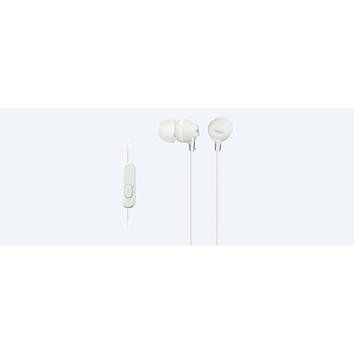 Ecouteurs avec micro intra-auriculaire blanc Sony