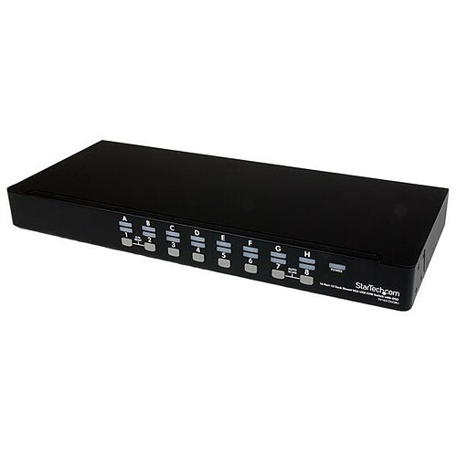 StarTech.com Kit de commutateur KVM USB à montage sur rack 1U 16 ports avec affichage à l'écran et câbles