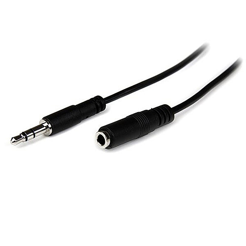 StarTech.com Câble d'extension audio stéréo Slim 3,5 mm de 1 m - M/F