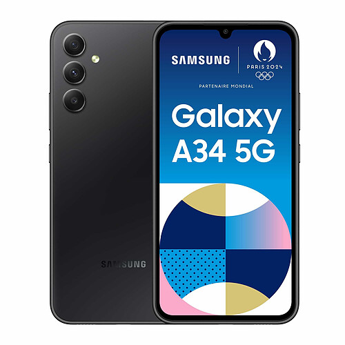 Samsung Galaxy A34 - 5G - 4/128 Go - Graphite