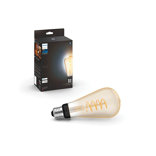 Philips Hue Ampoule connectée Filament Edison ST64 7W E27 - White Ambiance