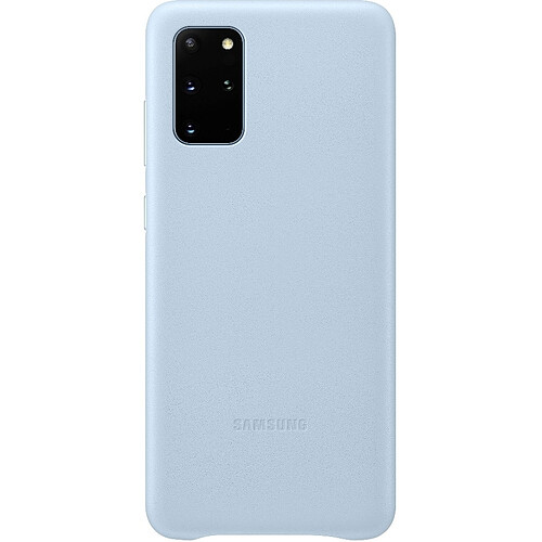 Samsung Coque en cuir pour Galaxy S20+ Bleu