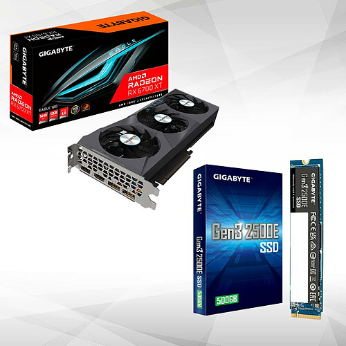 Gigabyte Radeon RX 6700 XT EAGLE - 12 Go + SSD 1To OFFERT