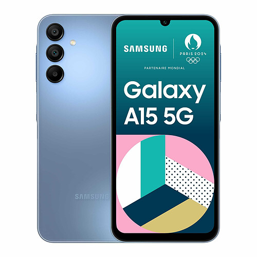 Samsung Galaxy A15 - 5G - 4/128 Go - Bleu