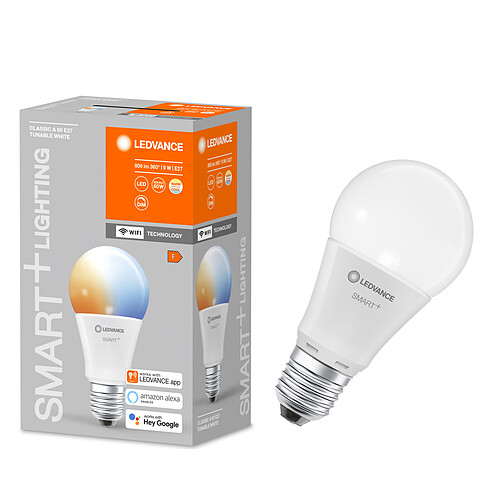 Ledvance Ampoule connectée Smart+ WIFI 60W E27 - Variation de blancs